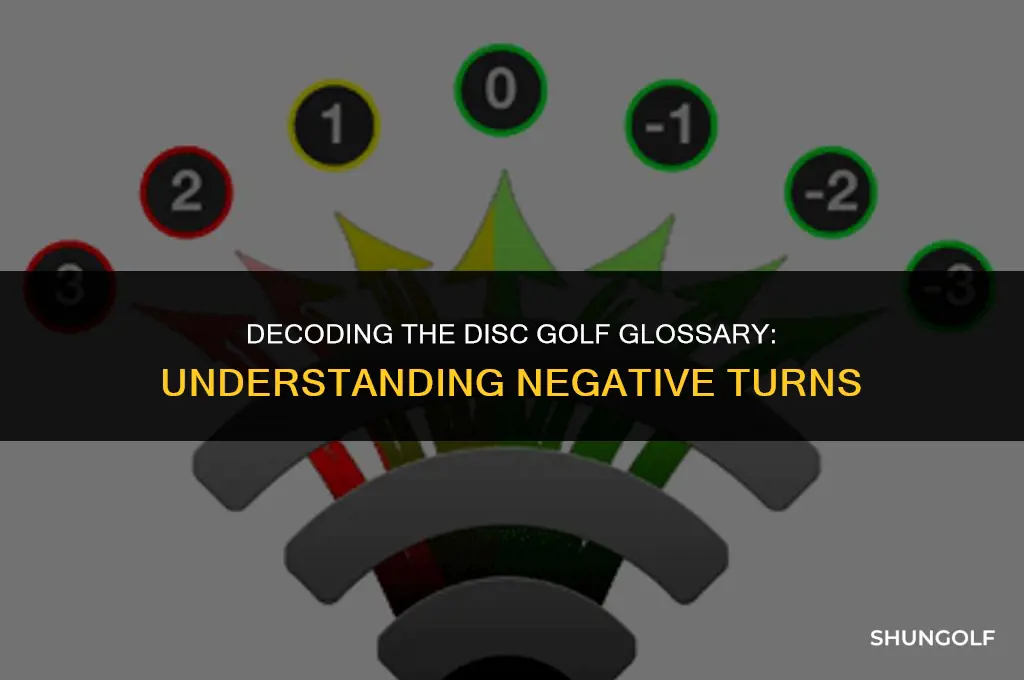what does negative turn mean in disc golf