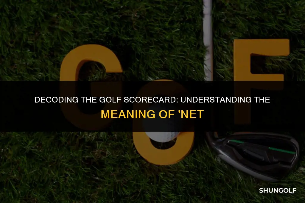 what does net mean on golf scorecard