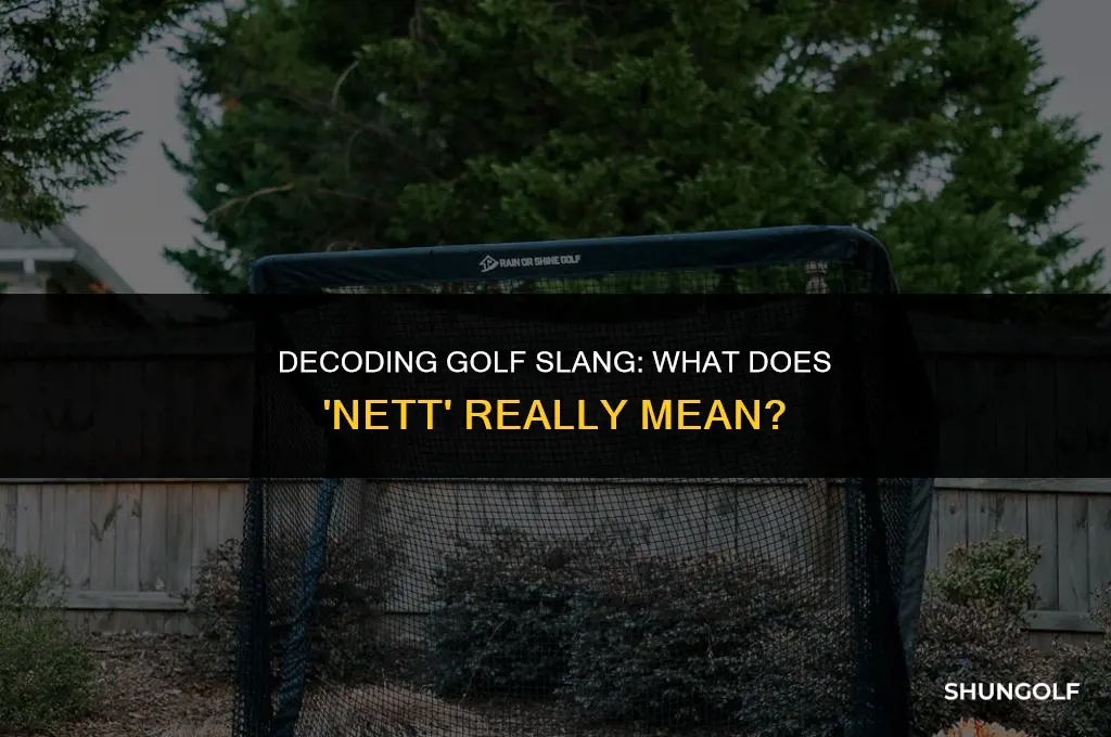 what does nett mean in golf