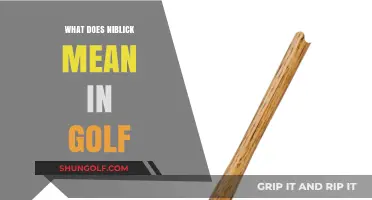Unveiling the Mystery: What Does Niblick Mean in Golf?