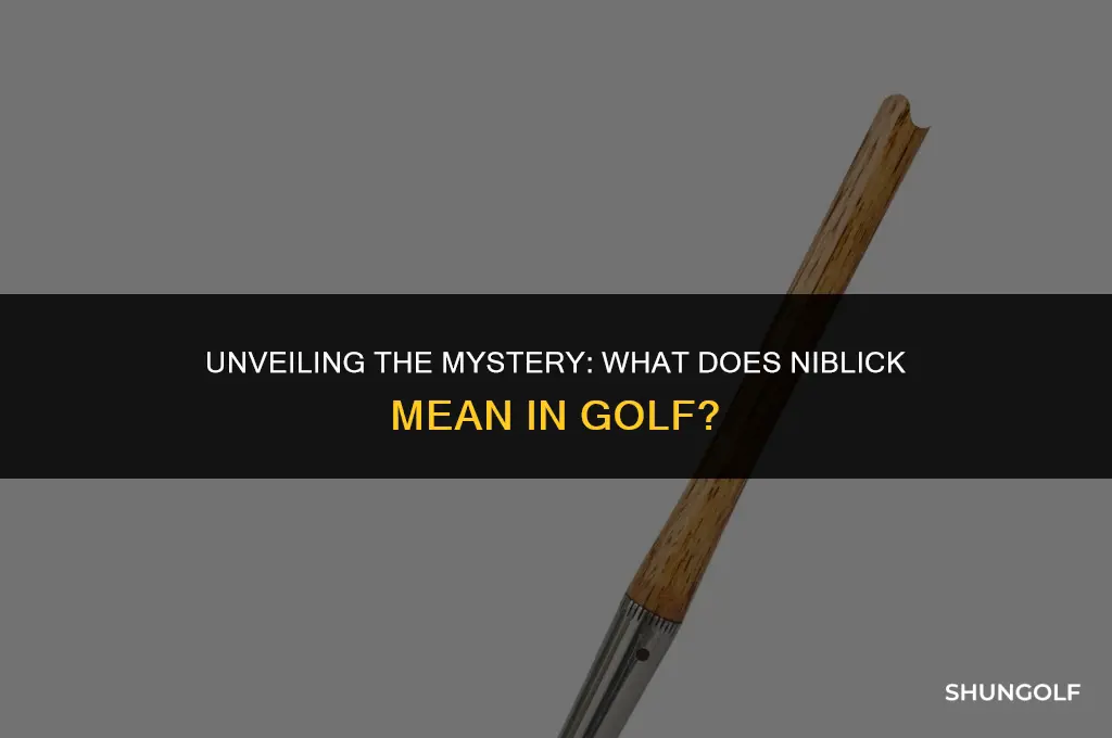 what does niblick mean in golf