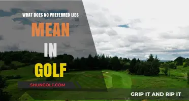 Decoding Golf Jargon: Understanding 'No Preferred Lies' on the Course