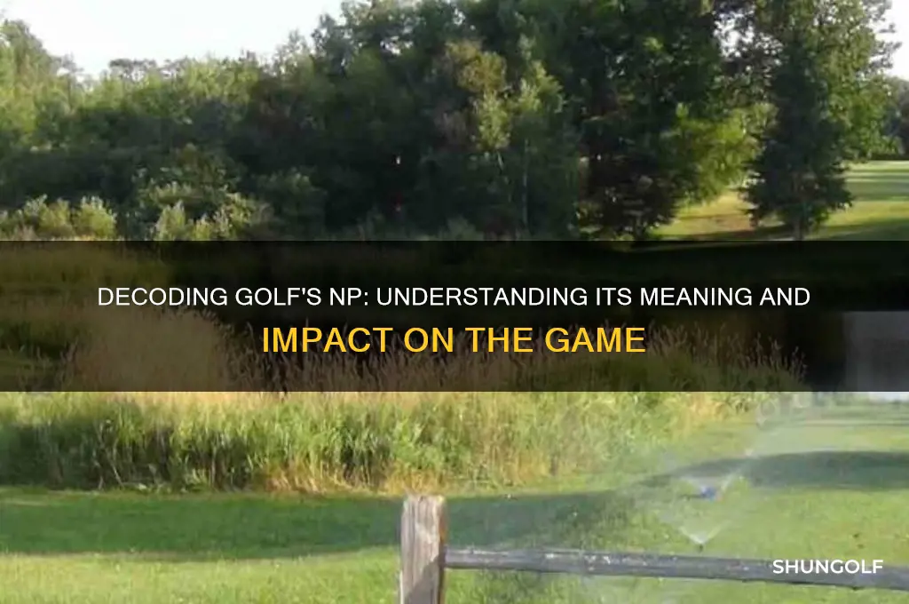 what does np stand for in golf