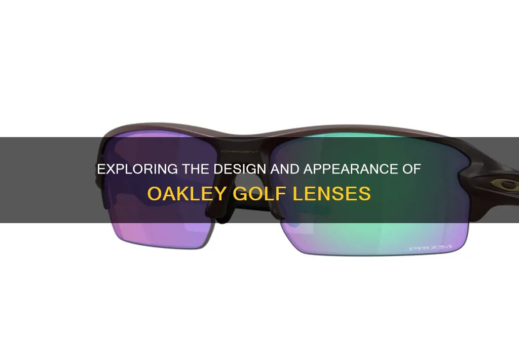 what does oakley golf lense look like