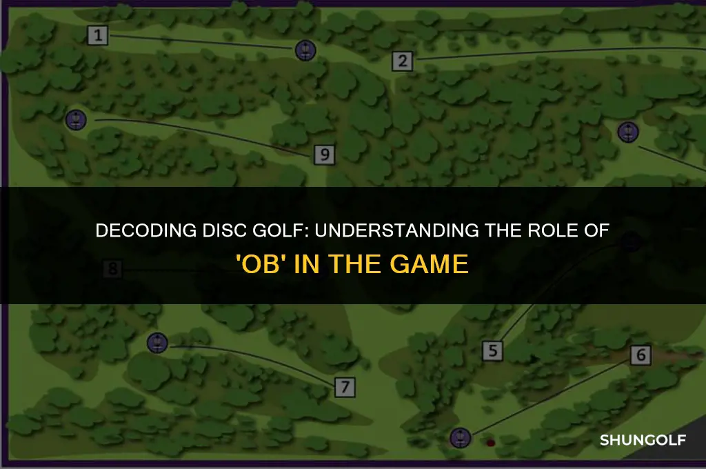 what does ob mean in disc golf