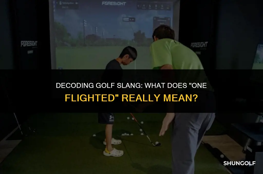 what does one flighted mean in golf