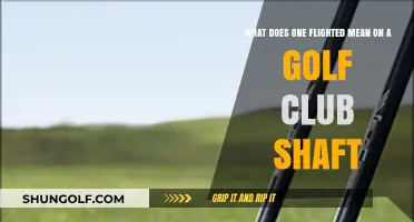 Understanding 'One Flighted' Golf Shafts: Definition and Impact on Your Game