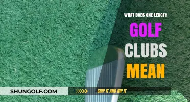 Understanding One Length Golf Clubs: Benefits, Technique, and Performance
