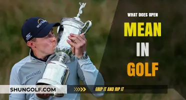 Understanding the Term 'Open' in Golf: A Comprehensive Explanation