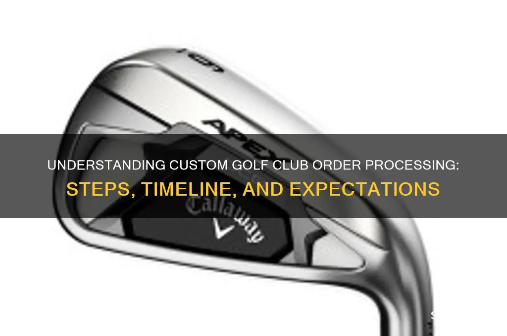 what does order processing mean with custom golf clubs