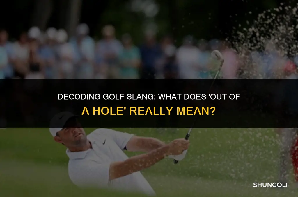 what does out of a hole mean in golf