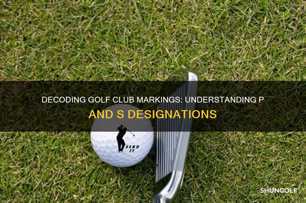 what does p and s mean on golf clubs