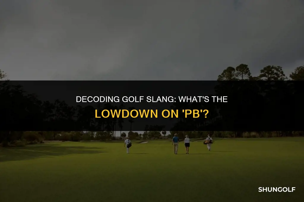 what does pb mean in golf