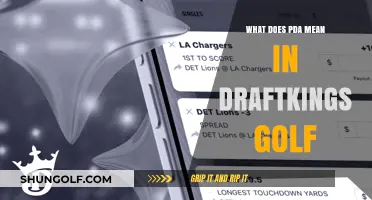 Decoding PDA: Your Guide to DraftKings Golf Scoring