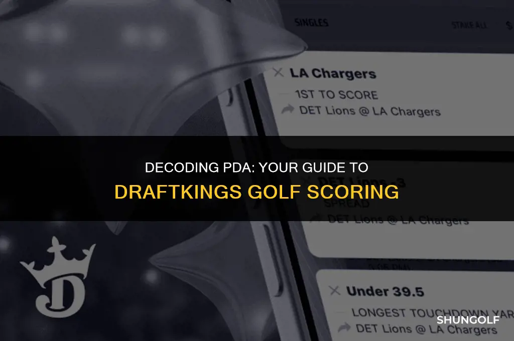 what does pda mean in draftkings golf