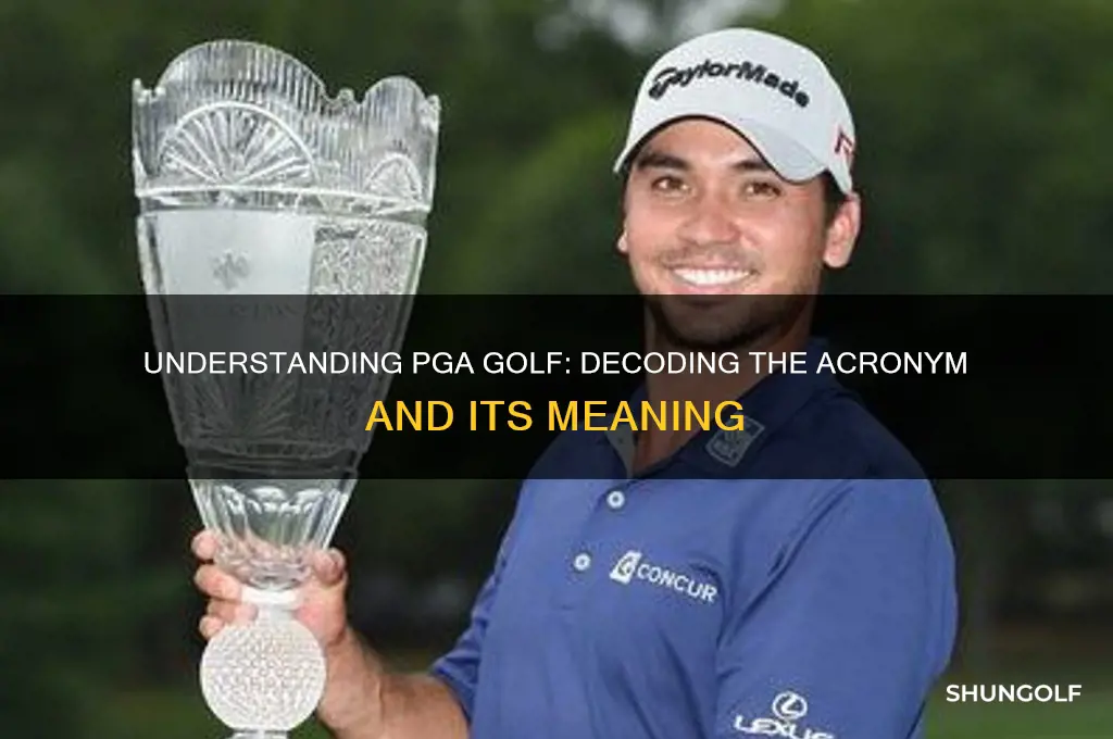 what does pga golf stand for