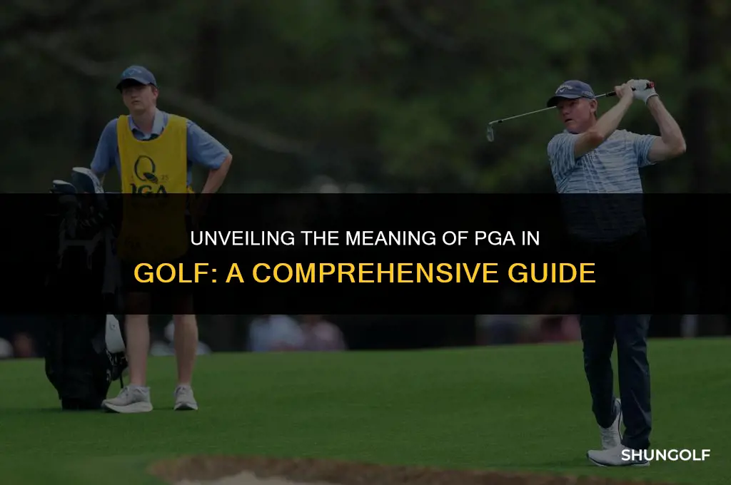 what does pga mean golf