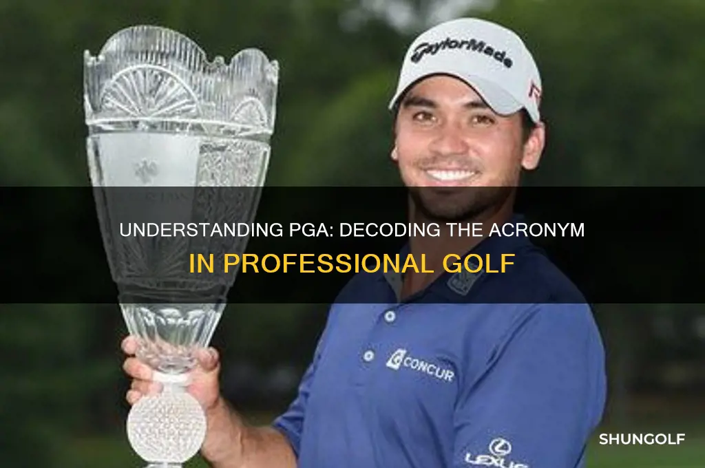 what does pga stand for in golf