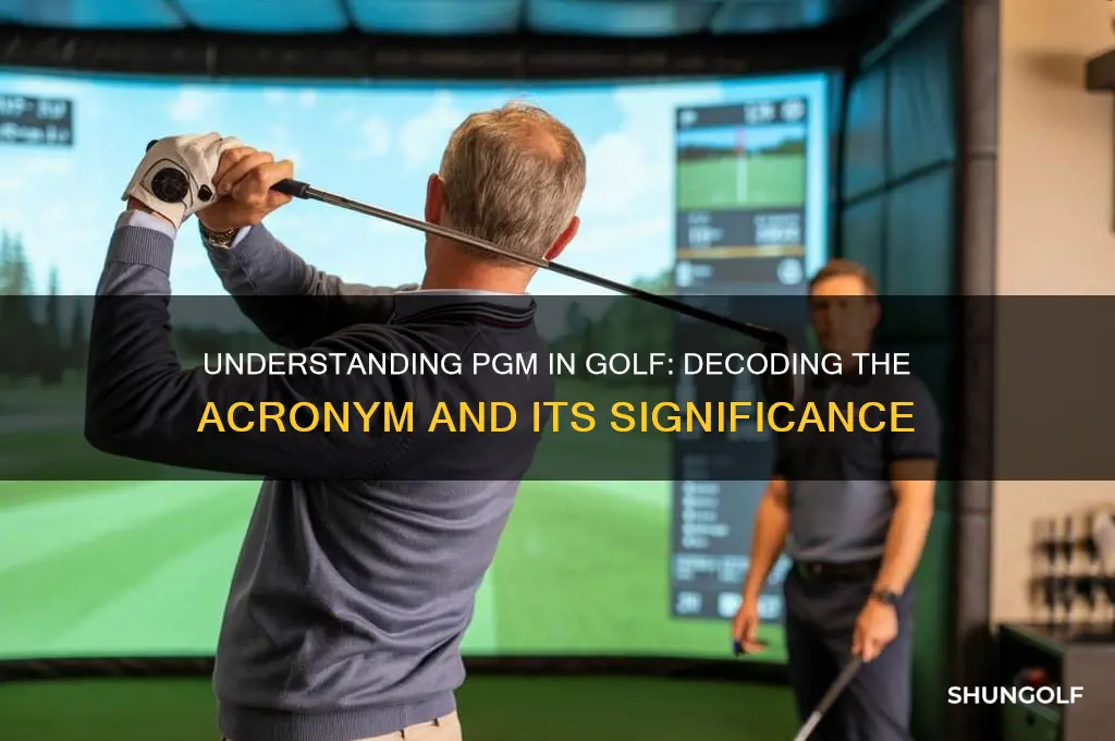 what does pgm stand for in golf