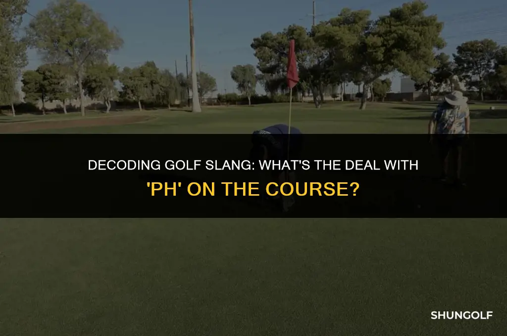 what does ph mean in golf