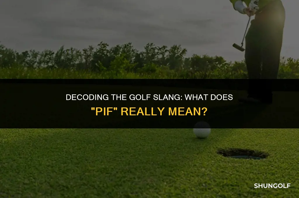 what does pif mean in golf