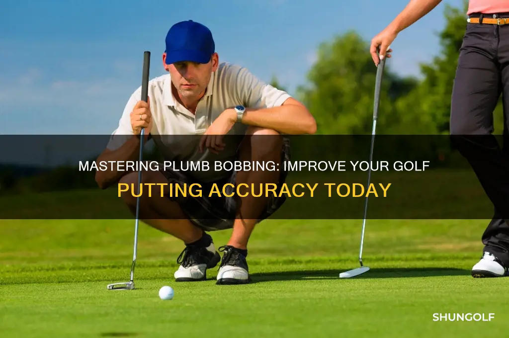 what does plumb bobbing in golf