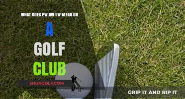 Decoding Golf Club Markings: Understanding PW, AW, LW Meanings and Uses