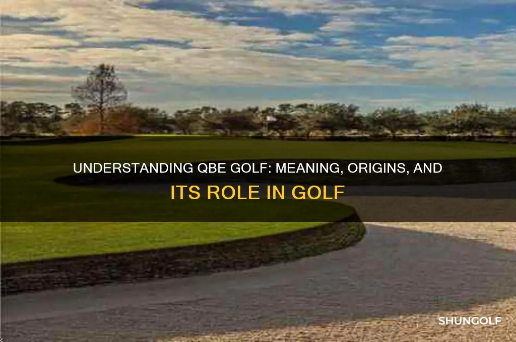what does qbe golf stand for
