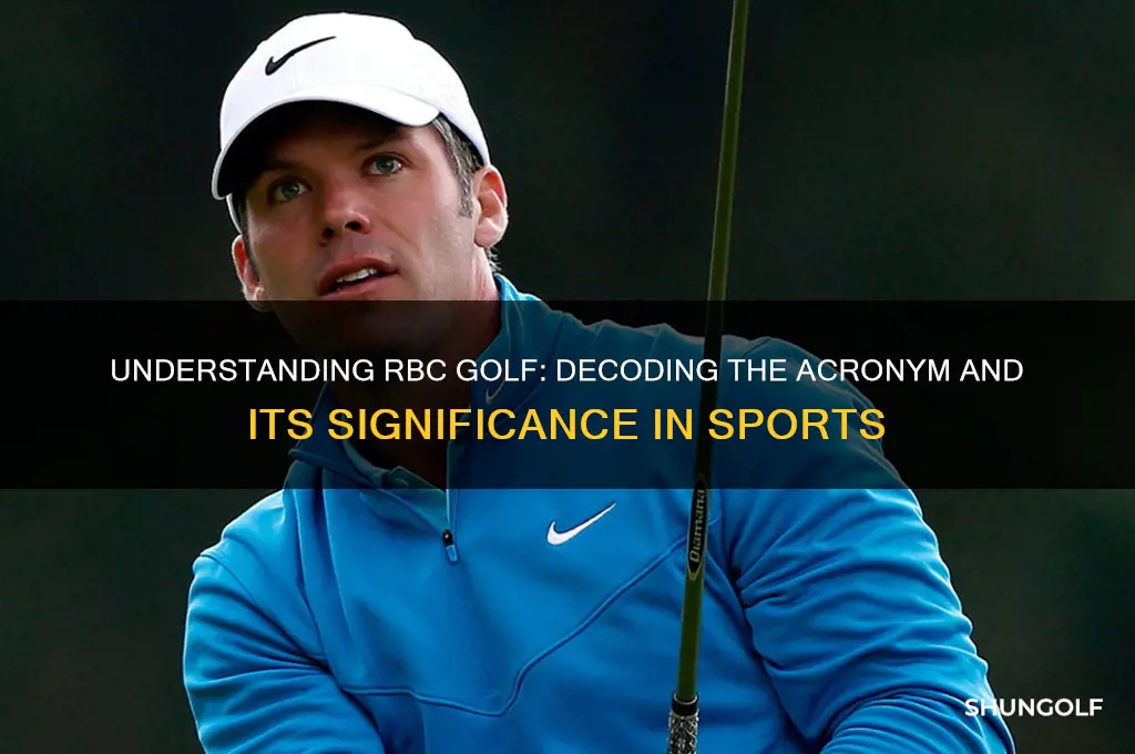 what does rbc golf stand for