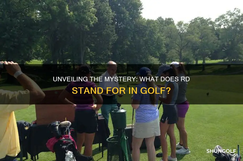 what does rd stand for in golf