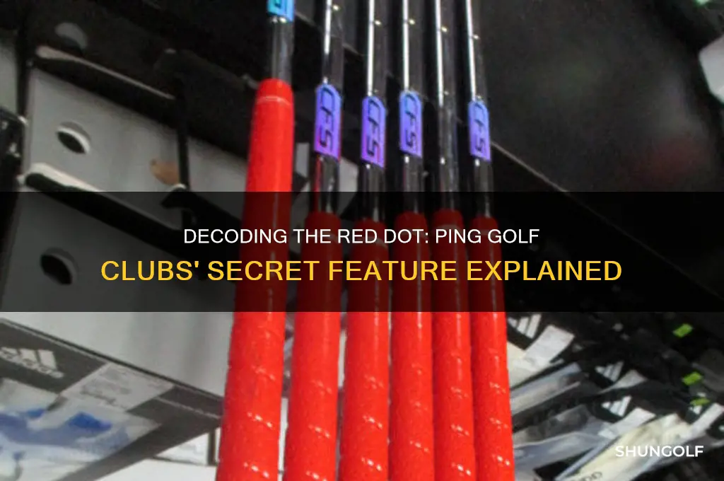 what does red dot mean on ping golf clubs