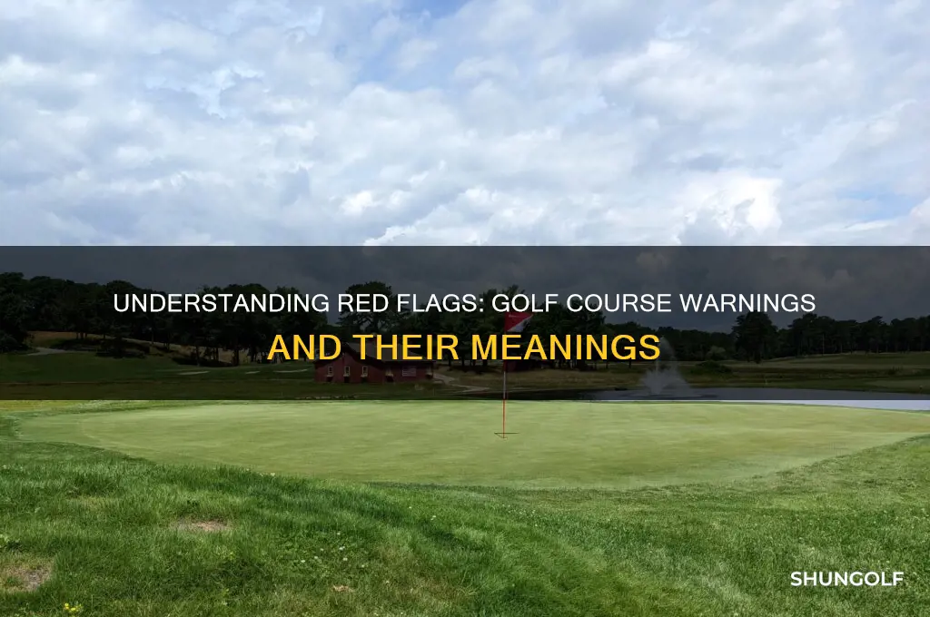 what does red flag mean on golf course
