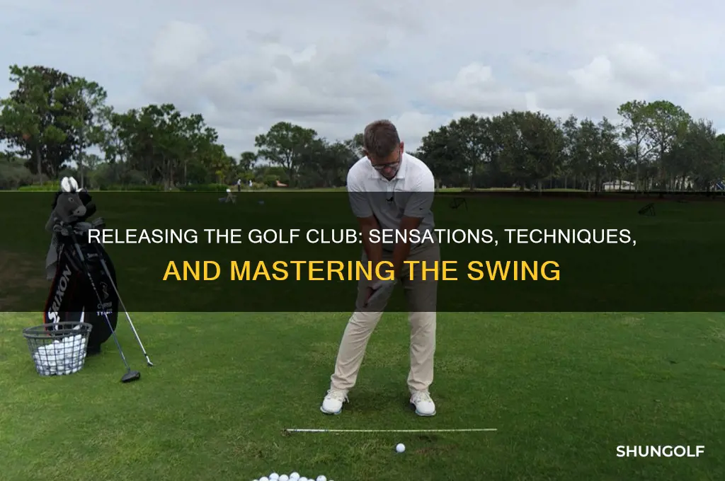 what does releasing the golf club feel like