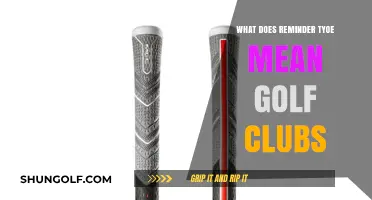 Understanding Reminder Type Golf Clubs: A Comprehensive Guide for Golfers