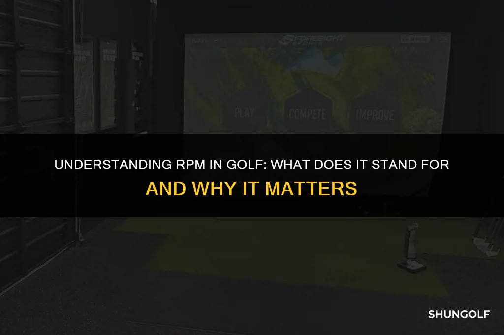 what does rpm stand for in golf