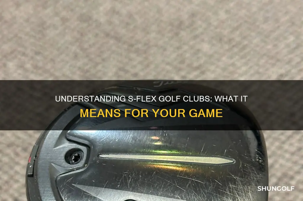what does s flex mean on a golf club