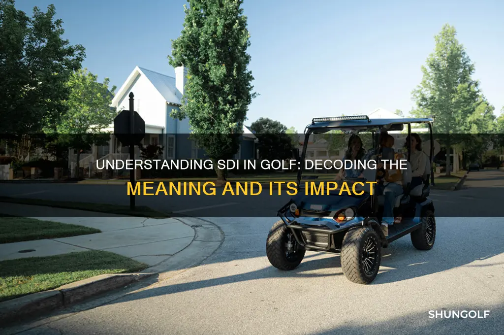what does sdi stand for in golf