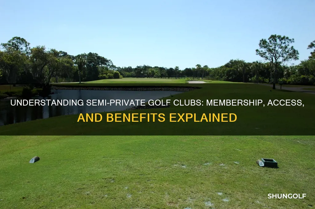 what does semi-private golf club mean