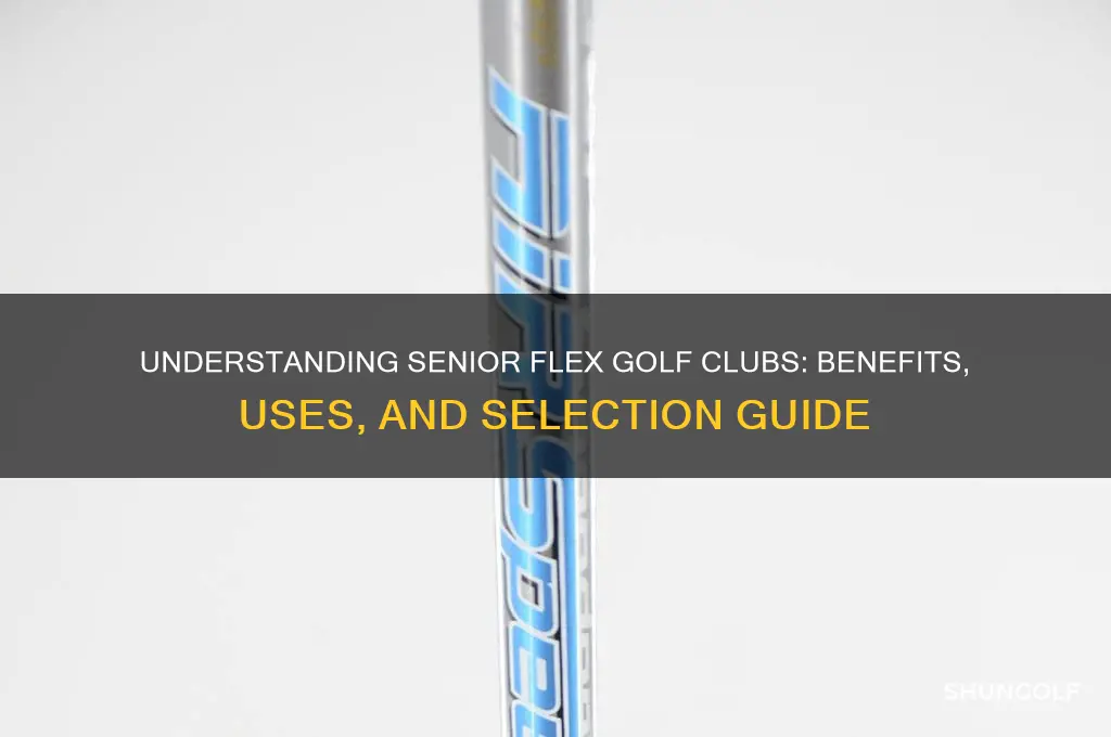 what does senior flex golf club mean