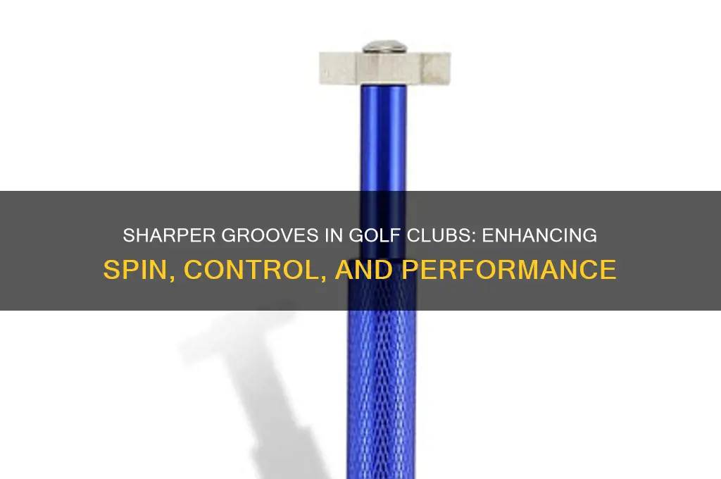 what does sharper grooves in golf club do