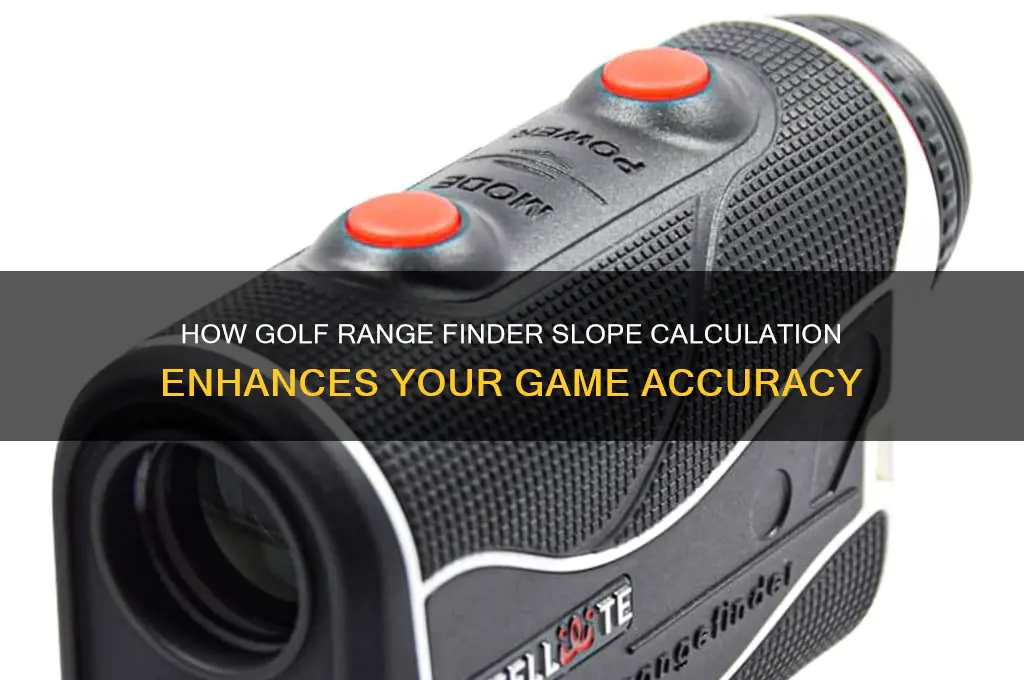 what does slope finder do in golf range finder
