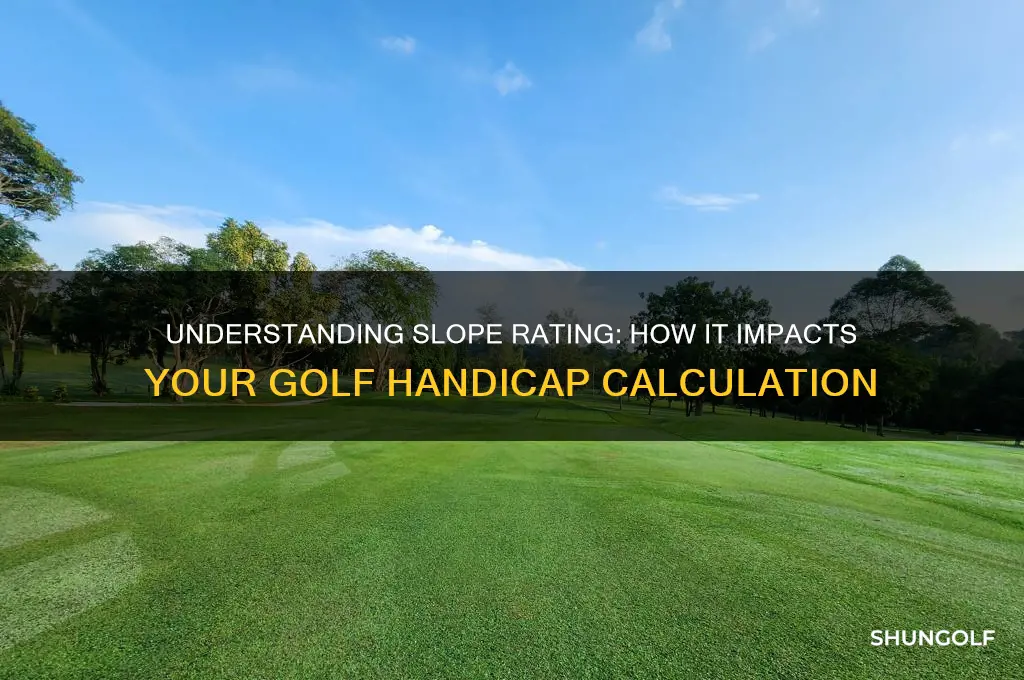 what does slope mean in golf handicap