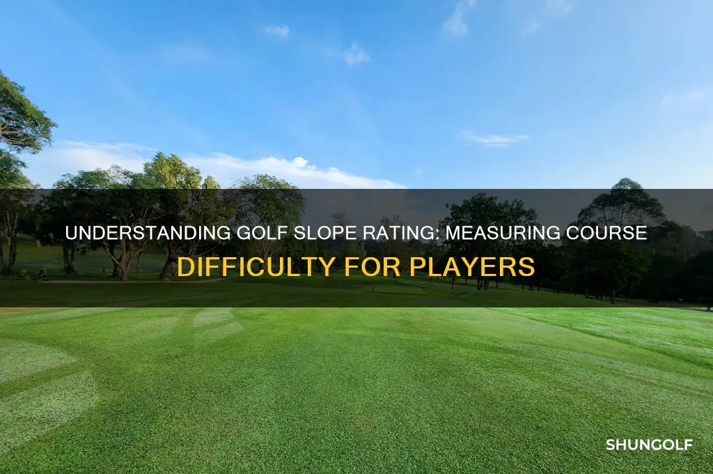 what does slope measure in golf