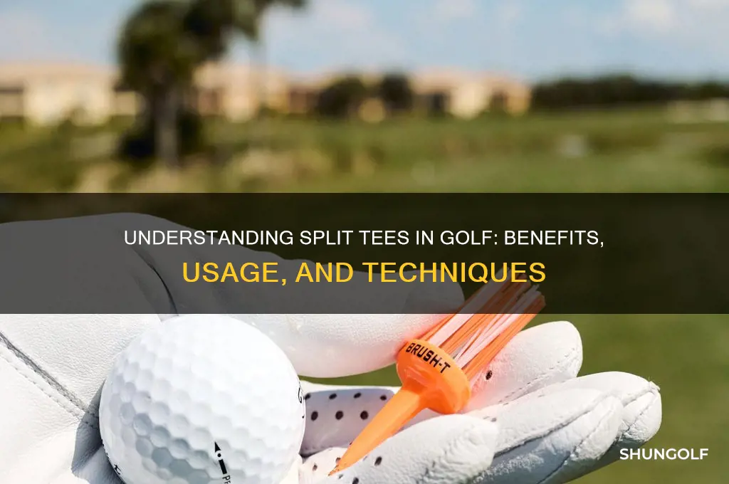 what does split tees in golf
