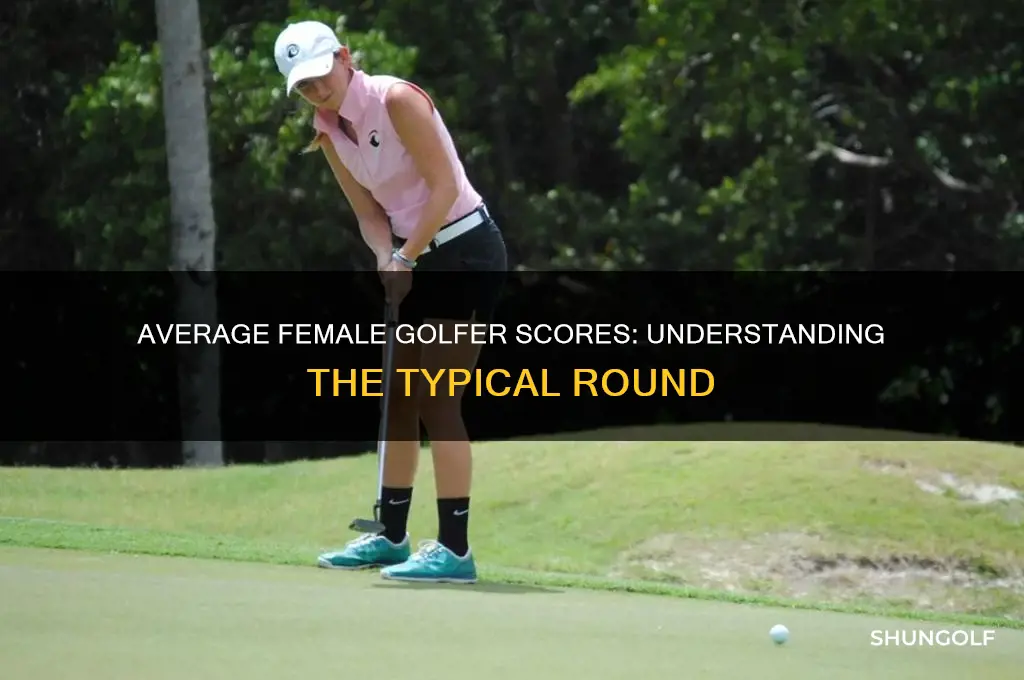 what does the average female golfer shoot