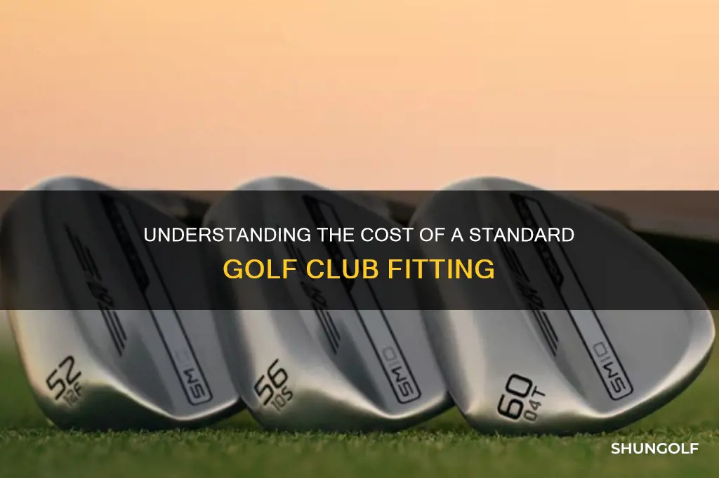 what does the average golf fitting cost