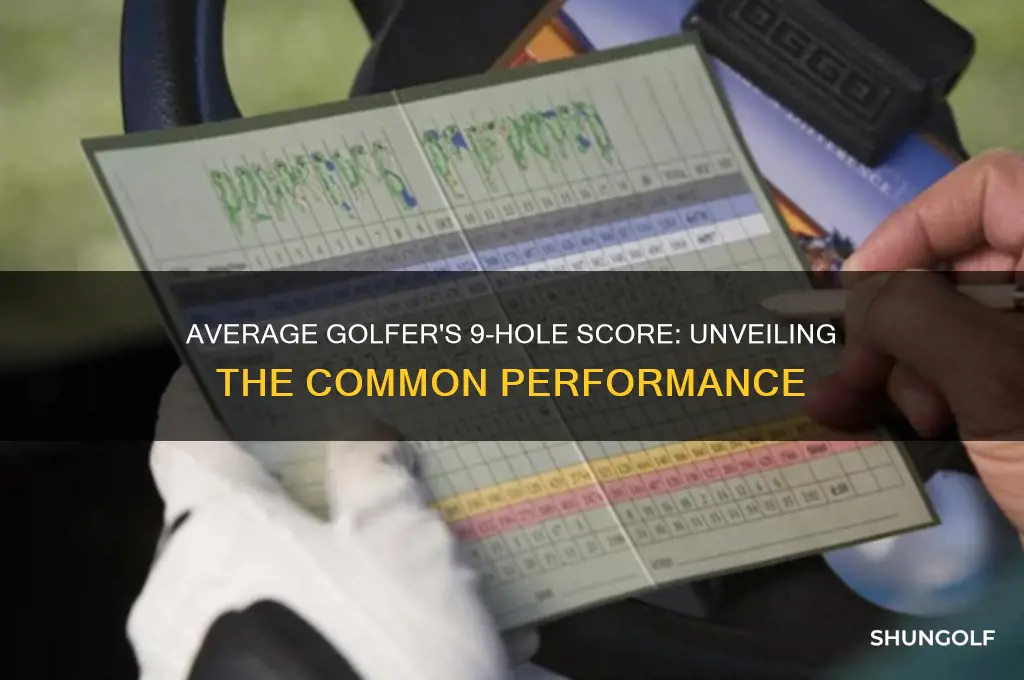 what does the average golfer shoot on 9 holes