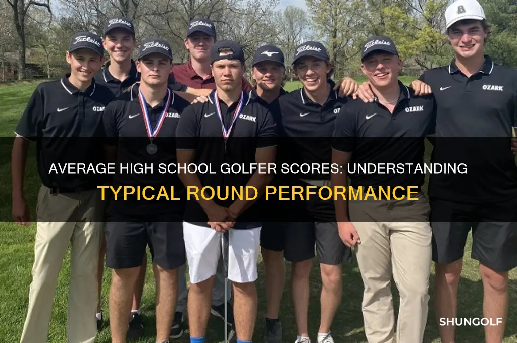 what does the average high school golfer shoot