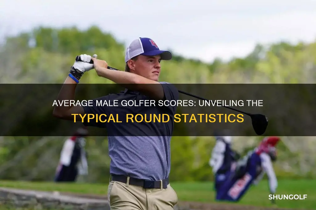 what does the average male golfer shoot