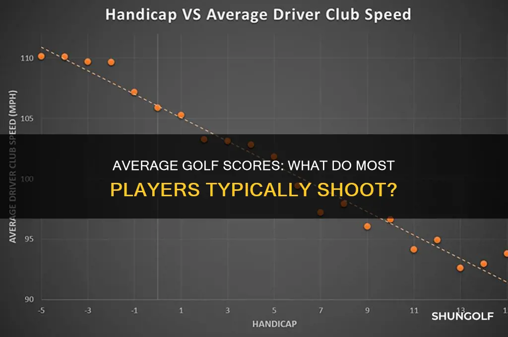 what does the average person shoot in golf